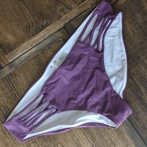 PINK VS bikini bottoms/size small /eggplant purple